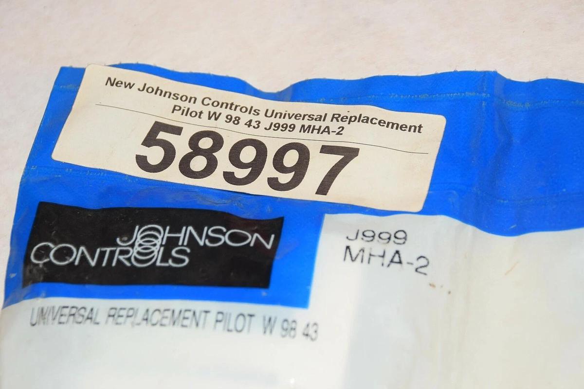 NEW JOHNSON CONTROLS J999 MHA-2 UNIVERSAL REPLACEMENT PILOT W 98 43