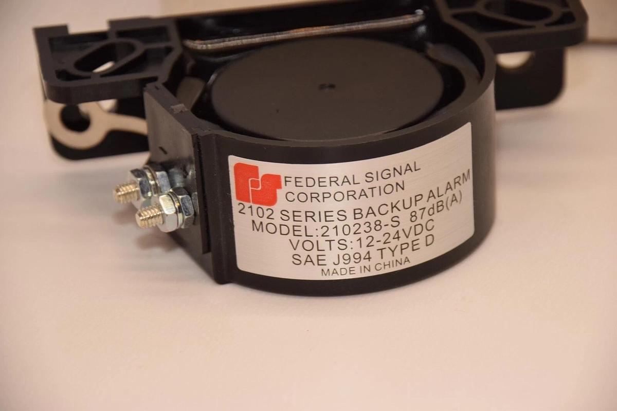 (NEW) FEDERAL SIGNAL 210238-S , 210238S 12-24Vdc 2102 Series Back Up Alarm