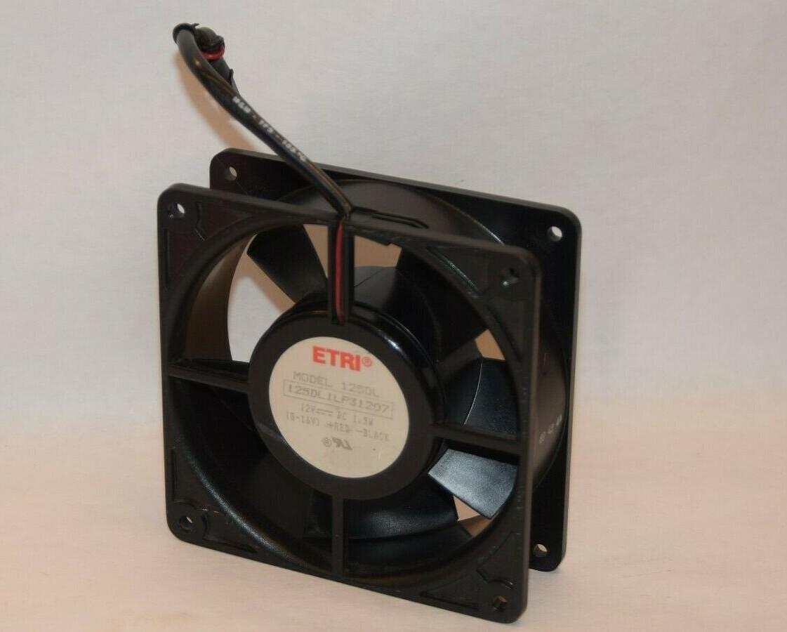 (NEW) ETRI 125DL 12Vdc 1.5W 8-16V Red/Black Fan
