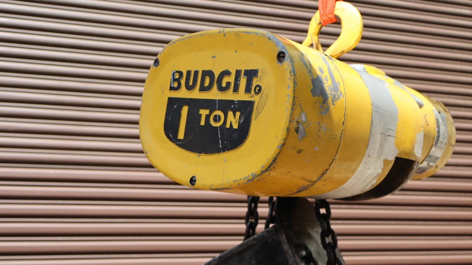 Used Budgit Chain Hoist 1 Ton 2000lb K-356-2 309826-87A  10" Chain Drop 230/460v 3ph