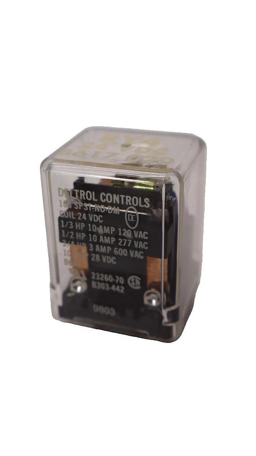 Used (Lot of 2) DELTROL CONTROLS 166 SPST-NO-DM , 166SPSTNODM 24Vdc Coil Relay