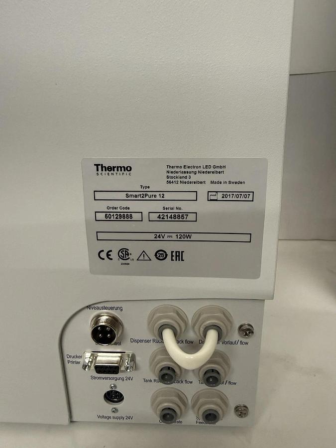 Thermo Scientific Smart2Pure 12 UV Water Purification System 50189888 (New)