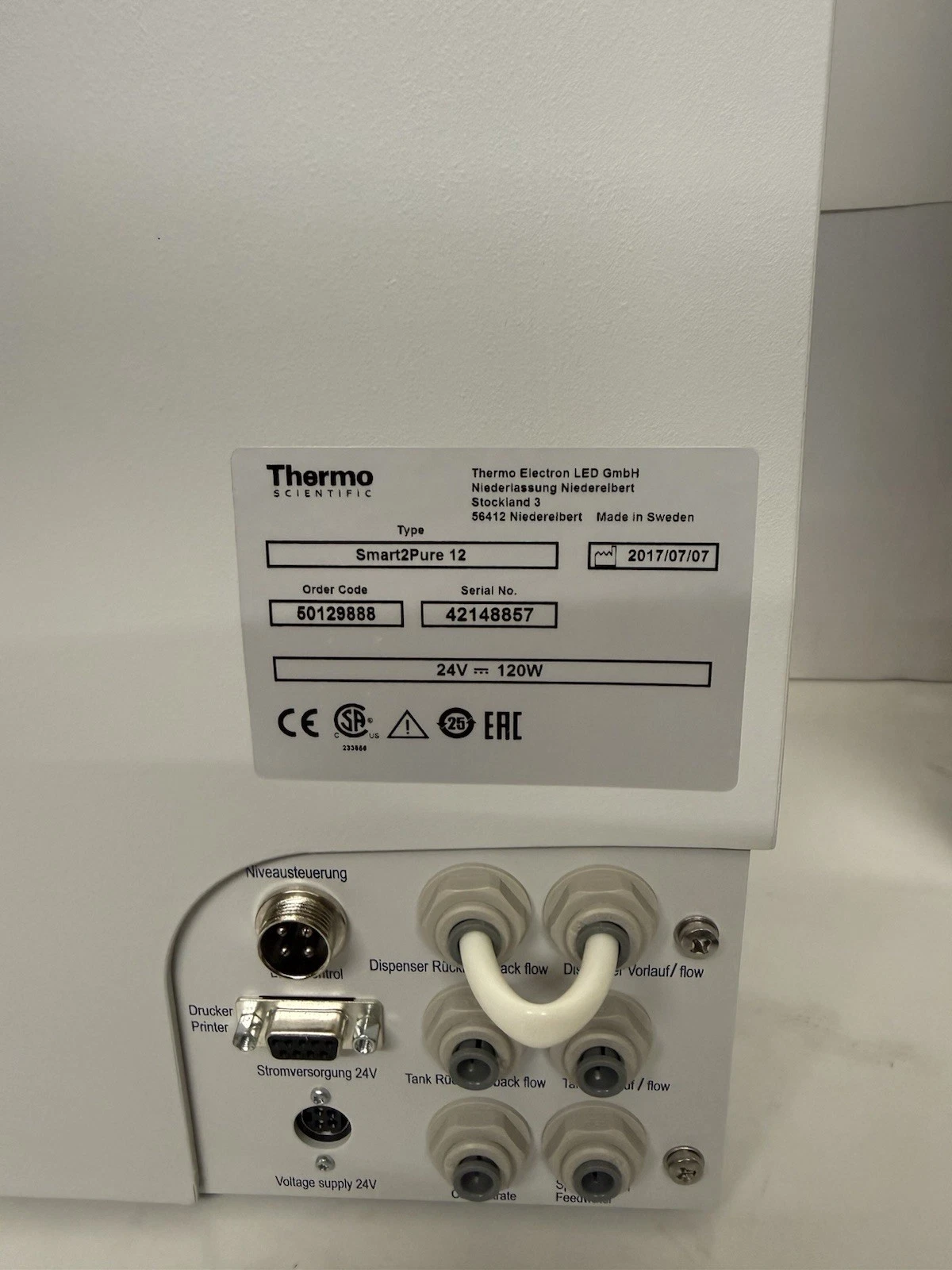 Thermo Scientific Smart2Pure 12 UV Water Purification System 50189888 (New)