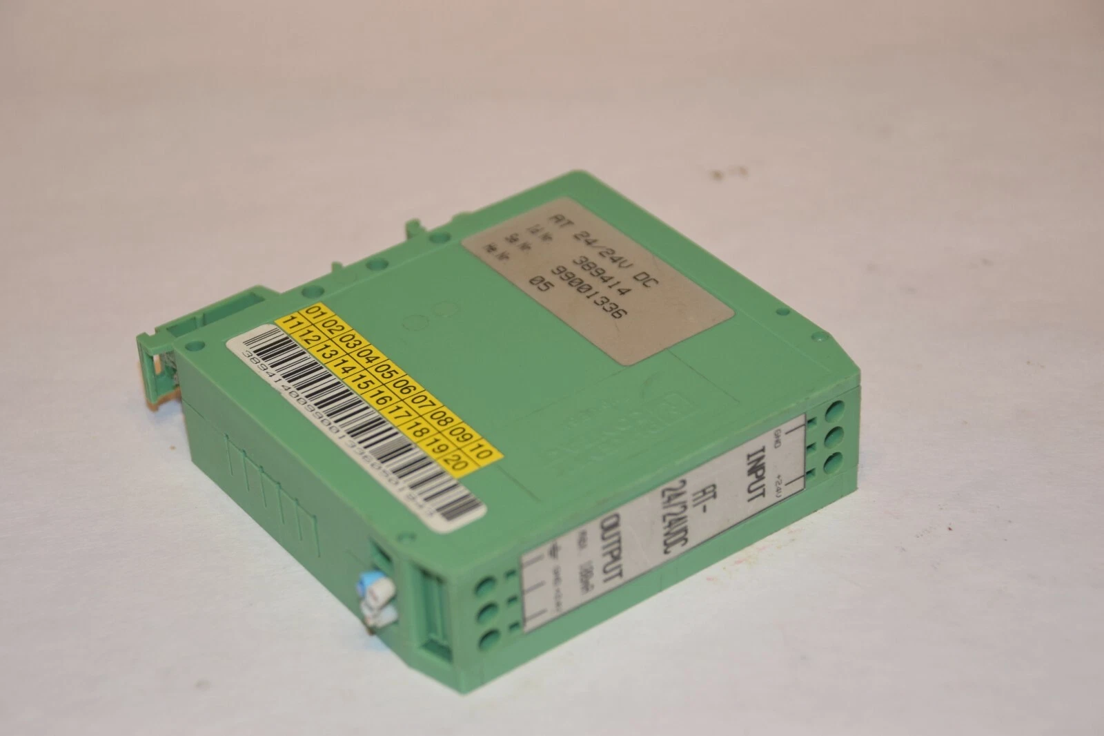 Used PHOENIX CONTACT AT 24/24VDC AT-24/24VDC 389414 99001336 I/O MODULE