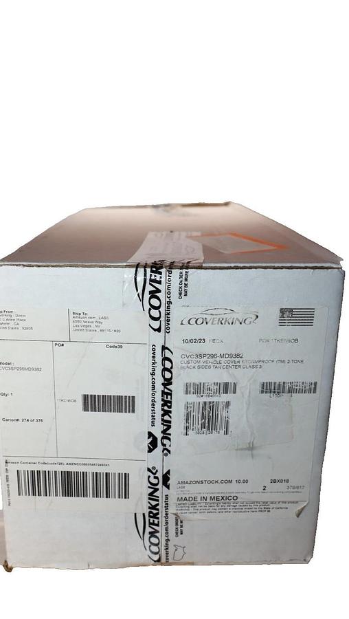 Coverking Car Vehicle Cover CVC3SP296-MD9382 2-Tone Black Tan C300 Class 3 *NEW*