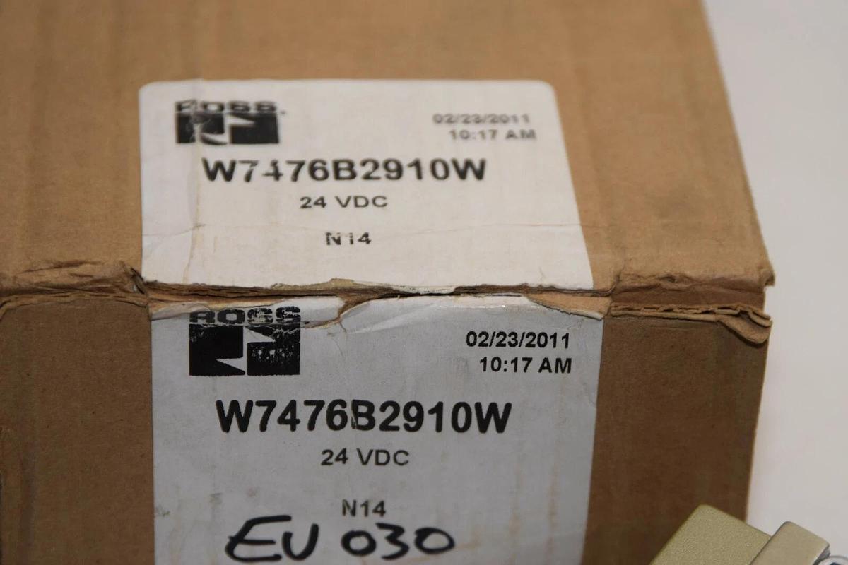 (NEW) ROSS CONTROLS W7476B2910W 24Vdc Valve