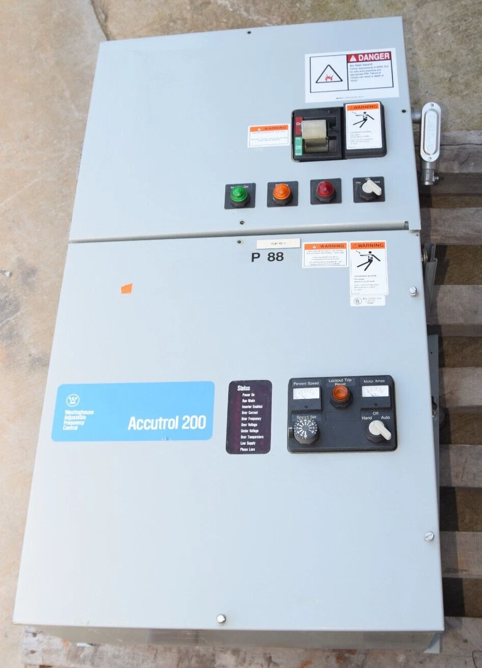 Used Westinghouse Accutrol 200 Adjustable Frequency Control A2T152B-10117 15hp 460v