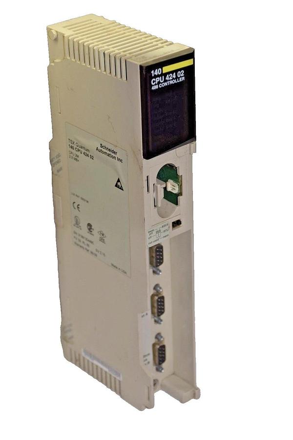 Used Schneider Modicon  TSX Quantum CPU 140CPU42402 Module 140-CPU-424-02