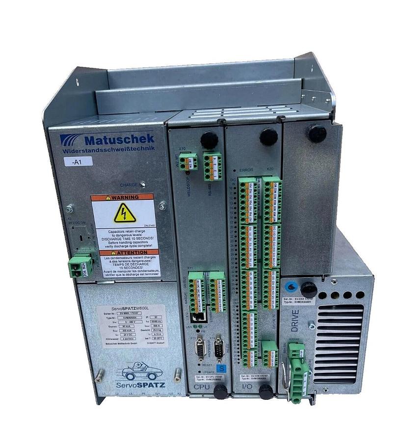 Used Matuschek Welding Control Assy SERVOSPATZM600L SV-M60L SVM06A004 SV-CPU170167