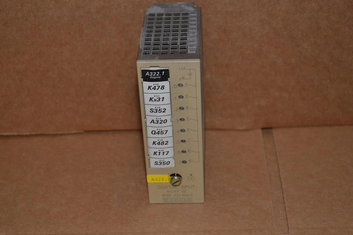 Used SIEMENS SIMATIC S5 6ES5 431-8MA11 8x24V DIGITAL INPUT MODULE
