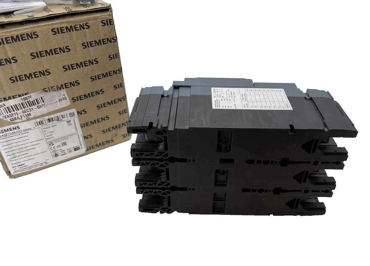 Siemens Circuit Breaker 3VA5215-6EC31-0AA0 3 pole 150 Amp 150a (NEW)