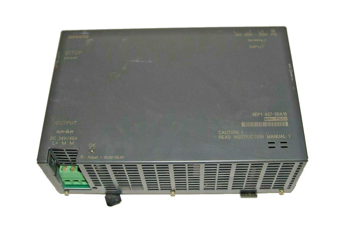 Used SIEMENS SITOP Power Supply 6EP1437-2BA10 400-500V 1.9A 6EP14372BA10  *READ*