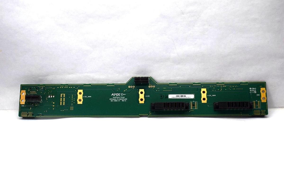 Used AMX 50-1056-41 Rev D AutoPatch Group EPICADGX PS Backplane Board Card