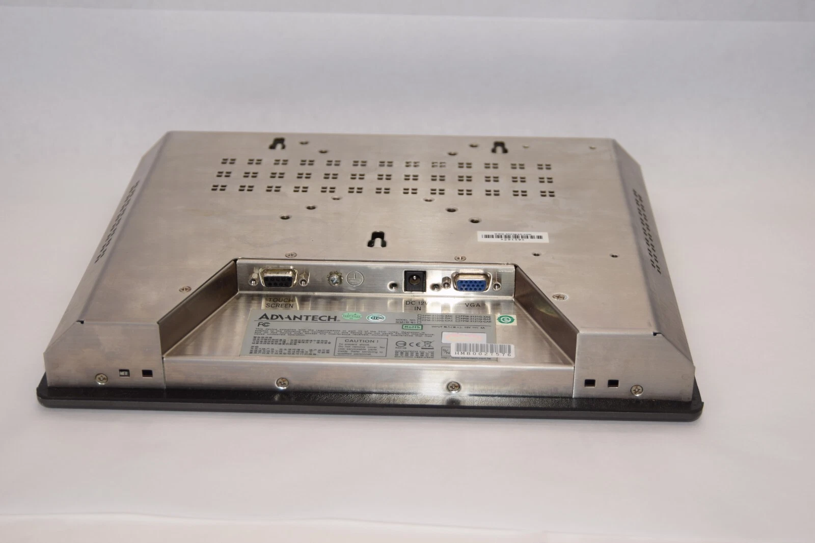 Used ADVANTECH FPM-3120G-RAE 12V 4A Touchscreen Display Monitor