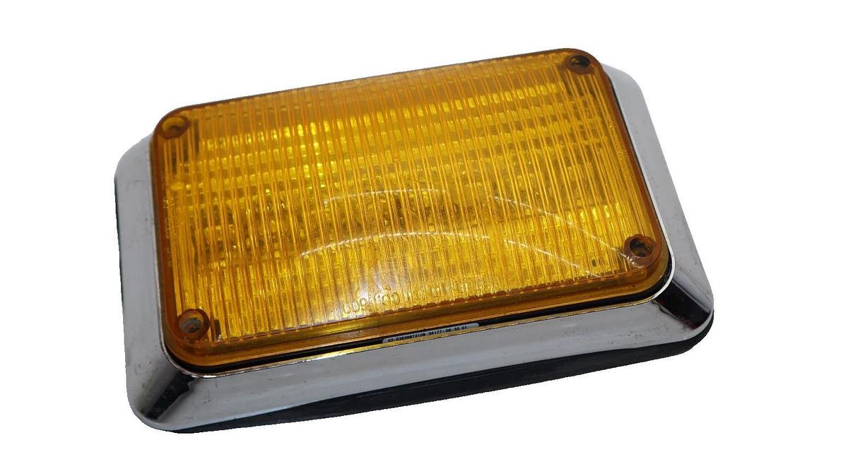 Used Whelen Linear Super LED Amber Cover 600 Series 60A02SAR 01-06841262A00 12Vdc