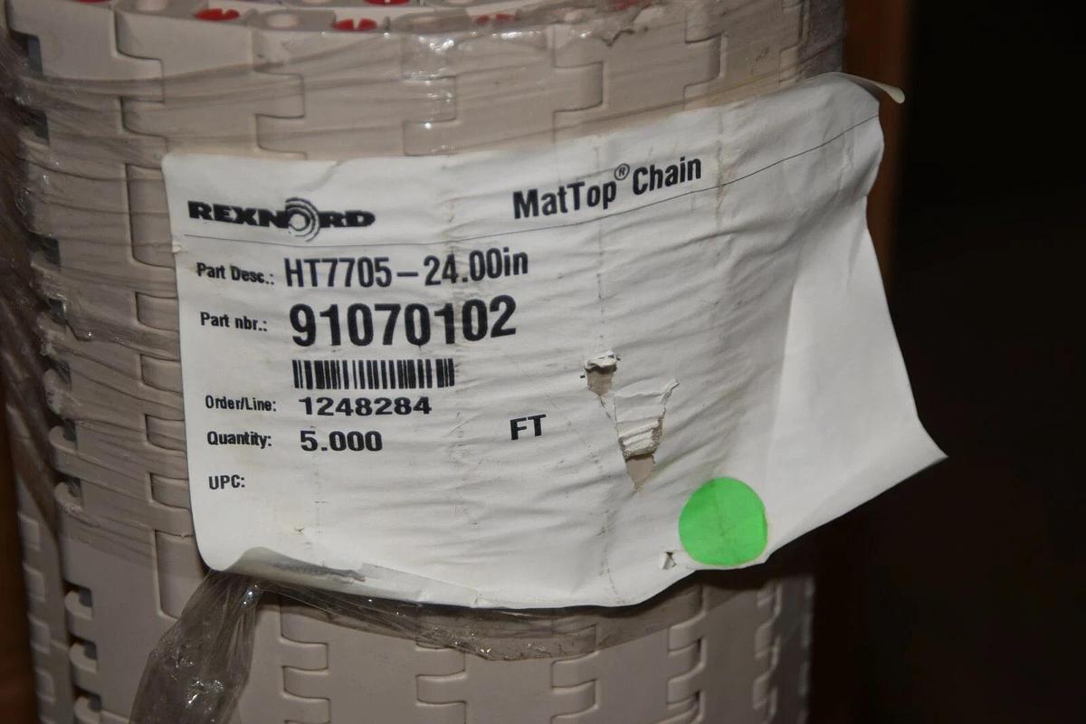 Rexnord MatTop Chain HT7705-24in HT7705-24 91070102 5FT 5 FT 5' NEW