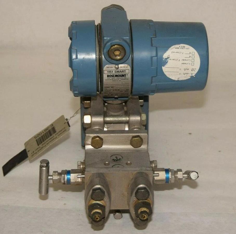 Used ROSEMOUNT 1151 1151DP3S22B1M7 0-30 IN H20 40-20MA 2000psi Pressure Transmitter