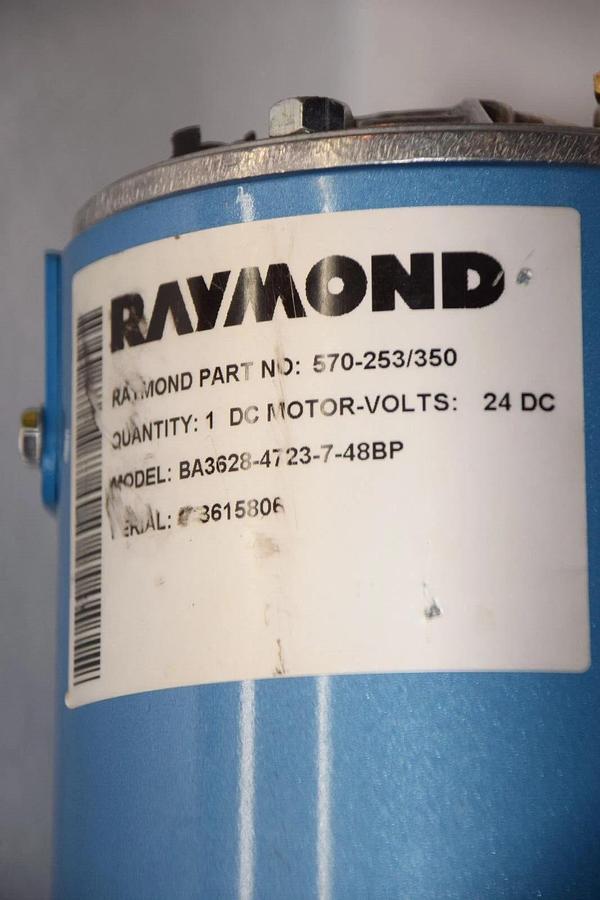 Used RAYMOND 570-253/350 570253350 BA3628-4723-7-48BP 24Vdc Motor Pump