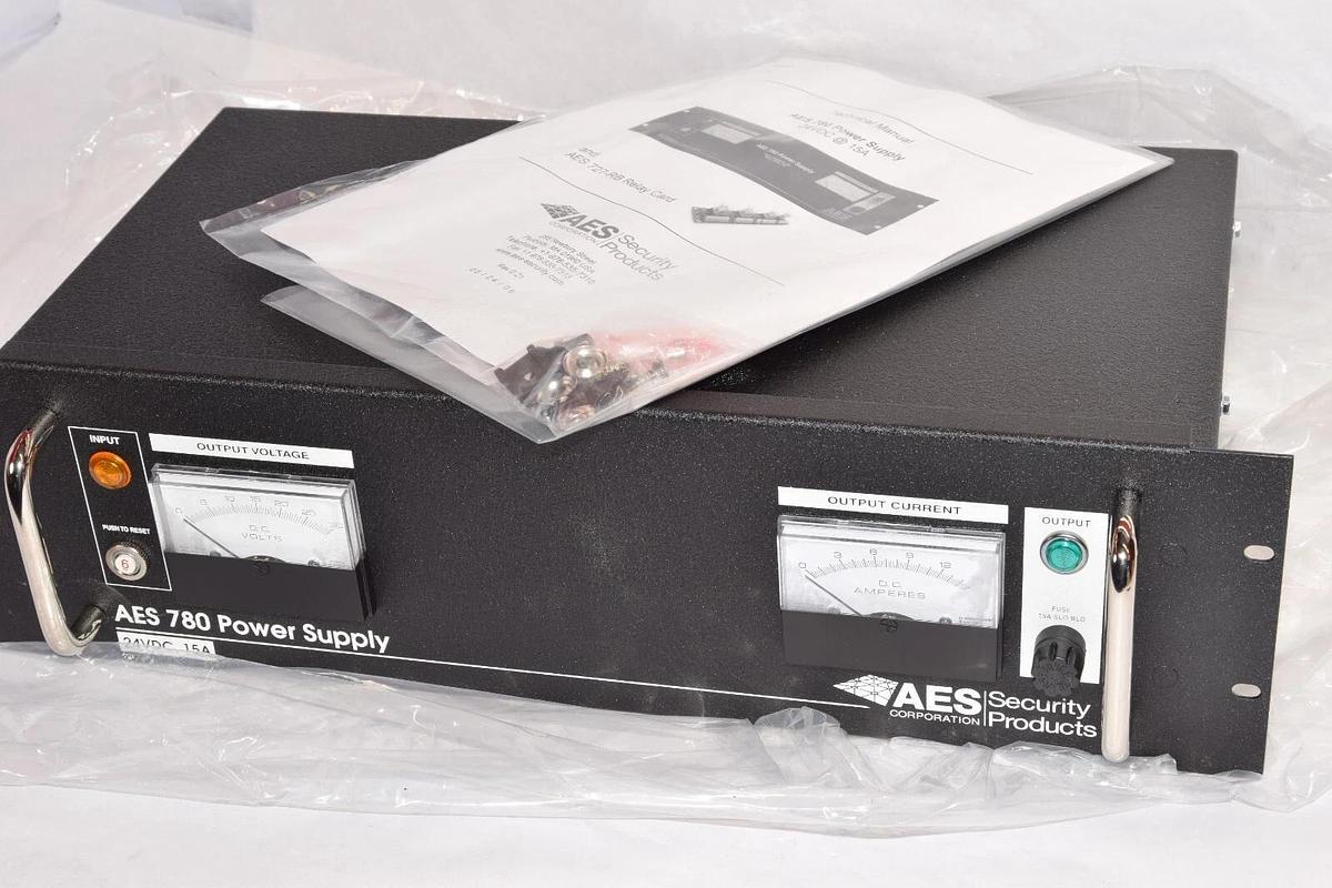(NEW) AES 780 780-24V-15A 110/120V 50/60Hz 24Vdc 15A Power Supply