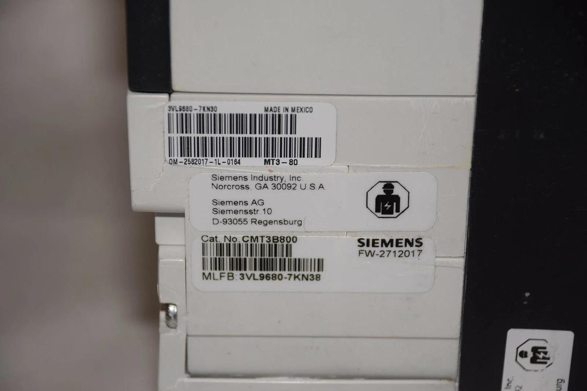 Siemens NMG VL Breaker NMG3B800L 800a 800 amp 3p NEW