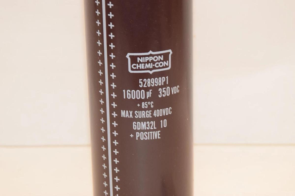 NIPPON CHEMI-CON 528998P1 16000uF 350Vdc Capacitor W/Hardwar Packet