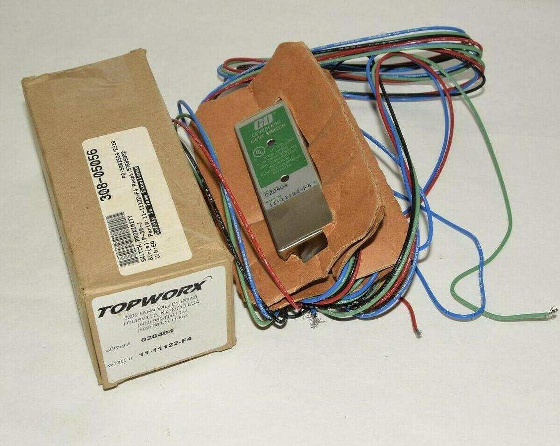 (NEW) GO SWITCH TOPWORX 11-11122-F4 1111122F4 Leverless Limit Switch
