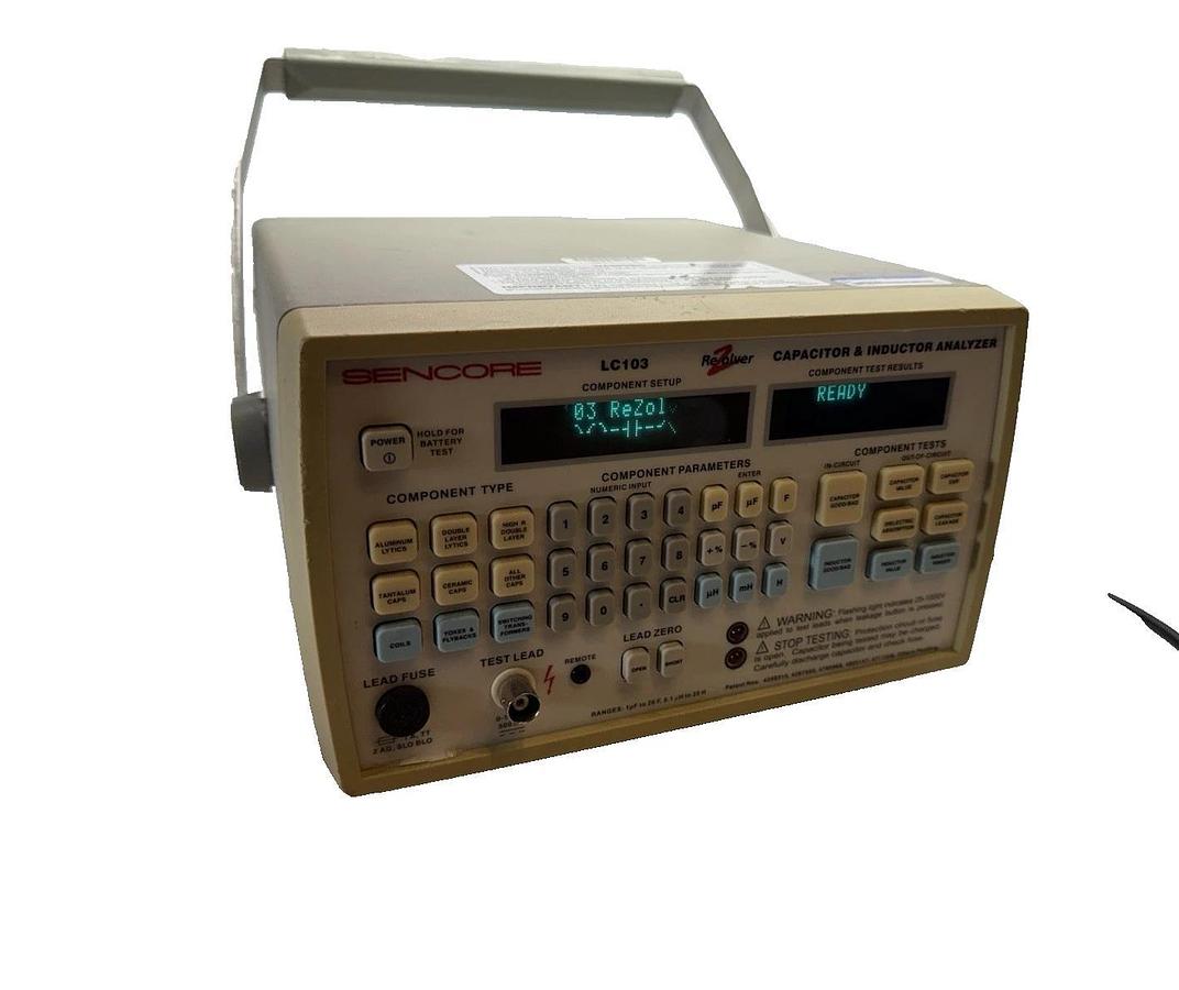 Used Sencore LC103 Capacitor and Inductor Analyzer  With Power Supply "Cal 2024"