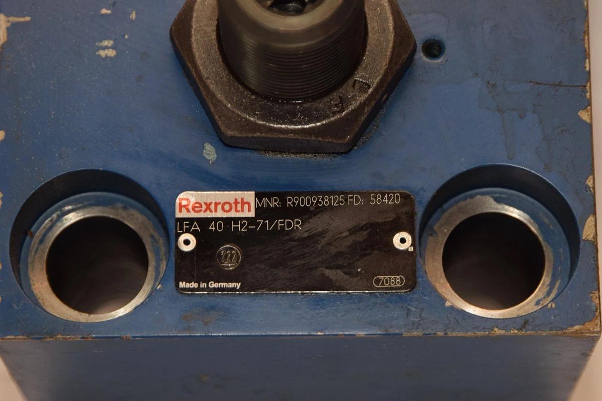 Used REXROTH R900938125 , LFA 40 H2-71/FDR LFA40H2-71/FDR Logic Cover Plate Valve
