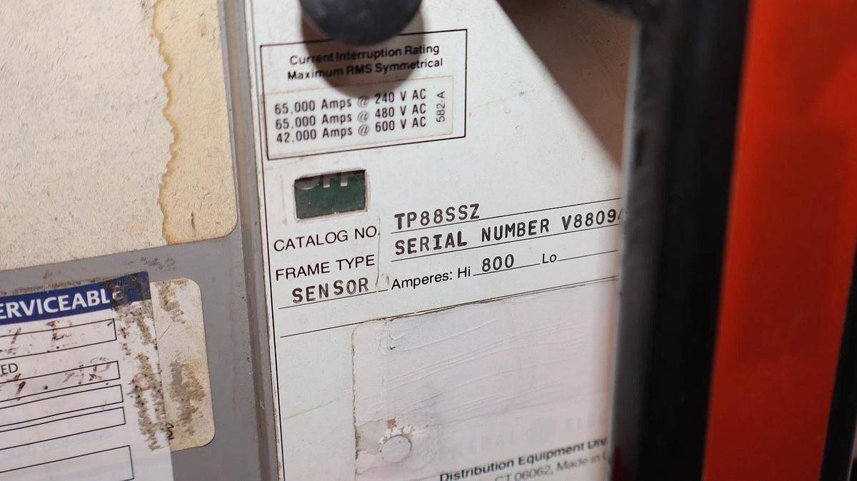 Refurbished GE General Electric Circuit Breaker Power Break 800A Amp TP88SSZ TR8S600 GF