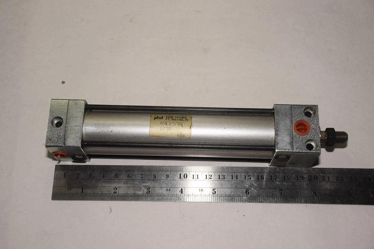 SMC AVF11/8X4 4" STROKE 3/8" BORE TOM THUMB PNEUMATIC CYLINDER NEW