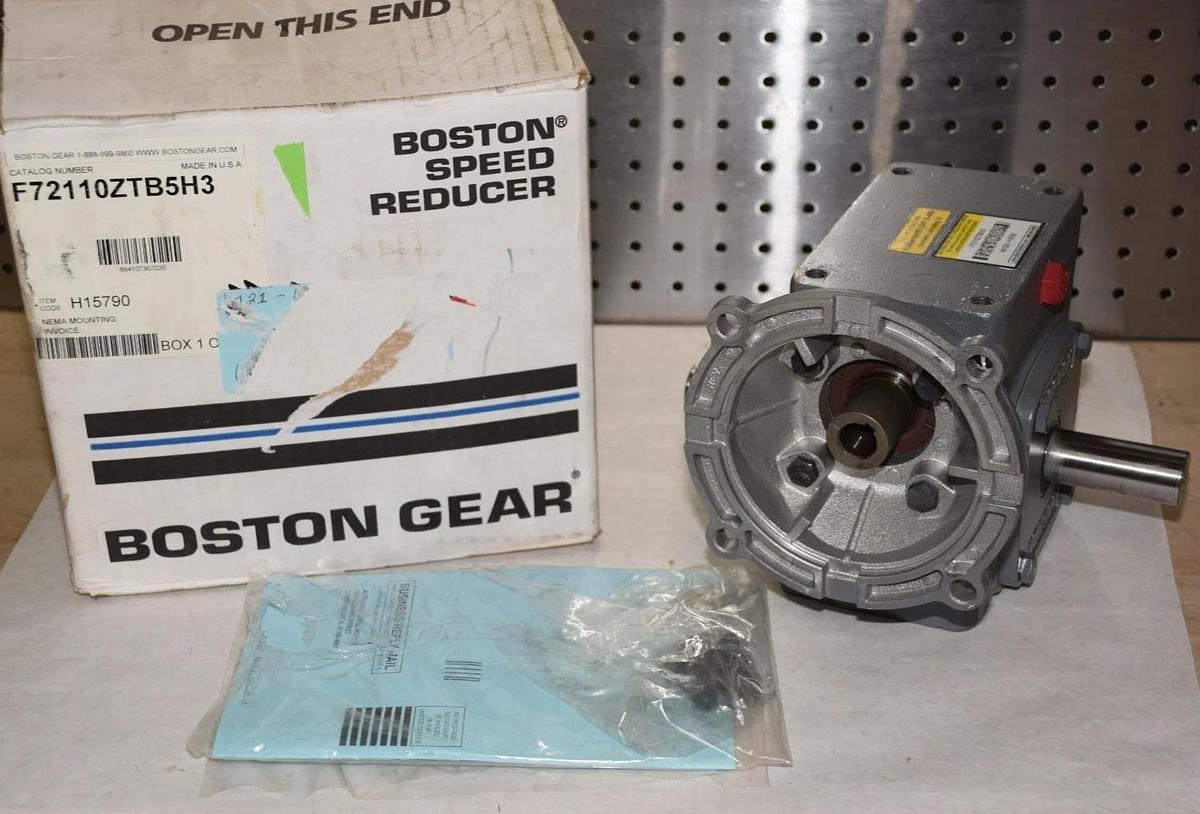 BOSTON GEAR F72110ZTB5H3 2.34HP GEAR REDUCER RATIO 10 NEW
