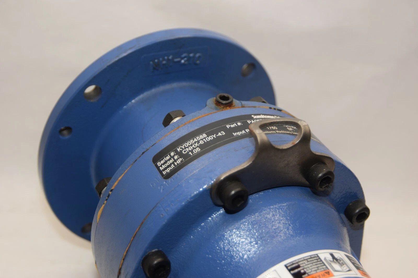 SUMITOMO Speed Gear Reducer CNHX-6100Y-43 PA057070 43:1 1750RPM 1.05Hp (NEW)
