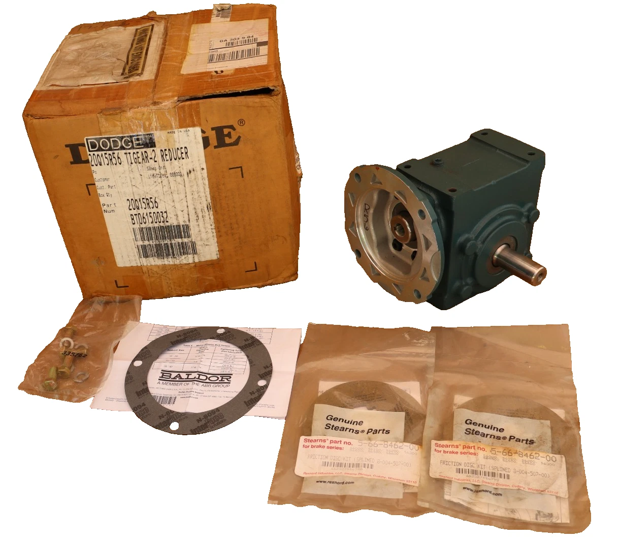 Dodge Baldor Gear Box Speed Reducer Tigear-2 20Q15R56 BT06150032 15:1 (New)