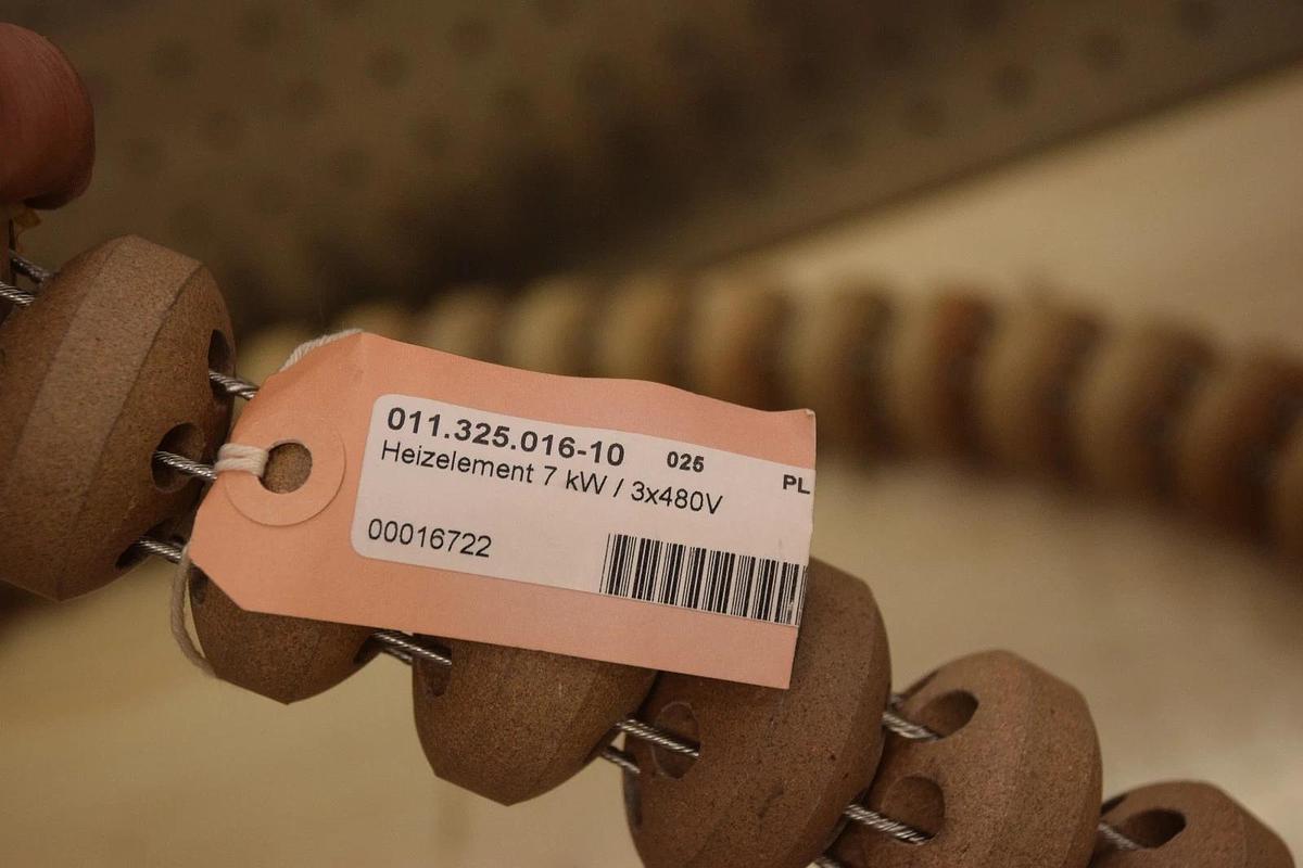 Heizelement 7 kW 3x 480V 011.325.016-10 Daetwyler ET1210199 Heating element