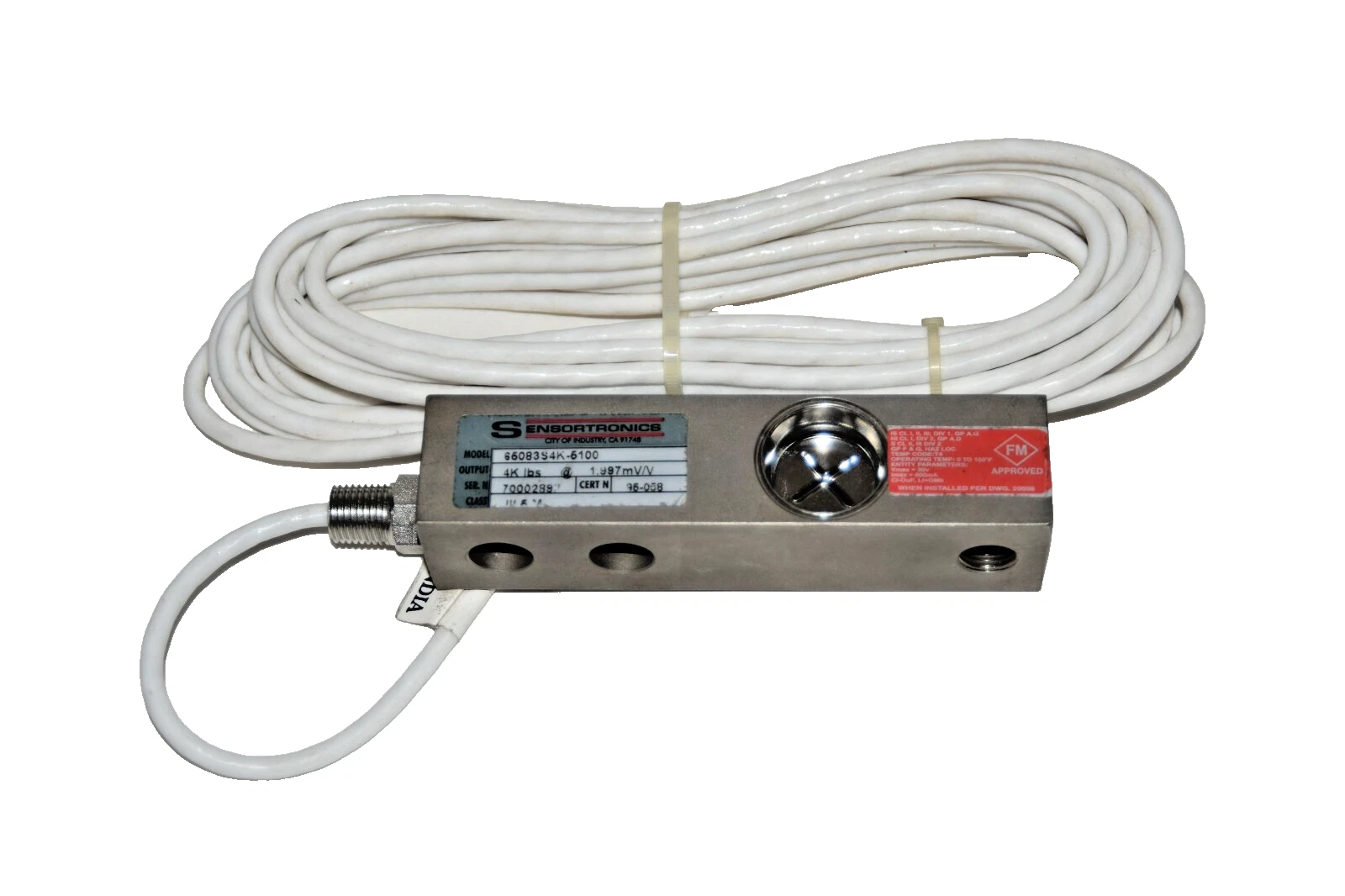 SENSORTRONICS Load Cell 65083S4k-5100 4K lbs @ 1.997mV/V (NEW)