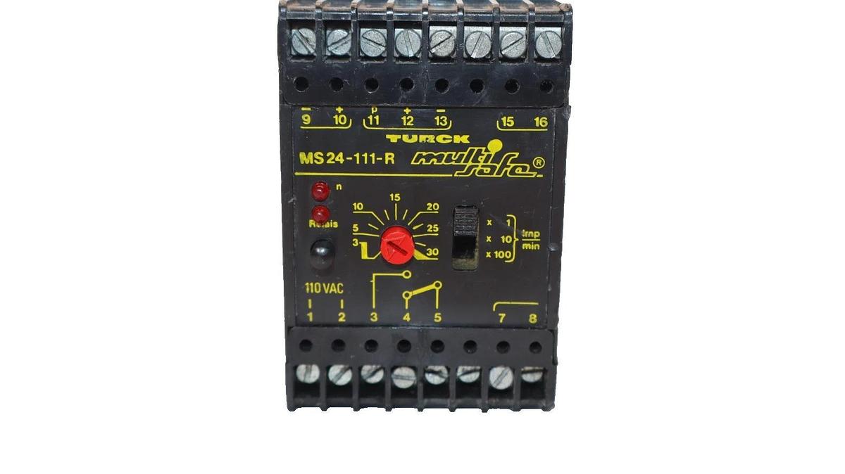 Used Turck MS24-111-R MultiSafe Rotational Speed Monitor