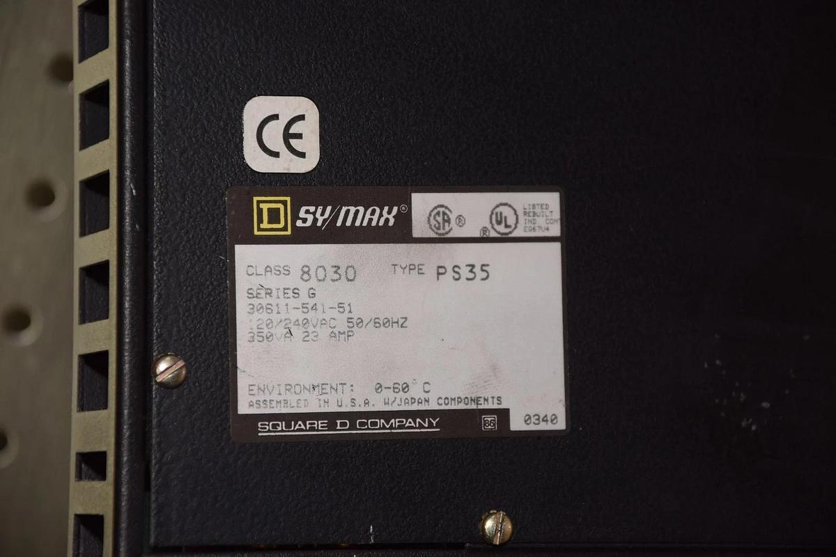 Refurbished SQUARE D SY/MAX CLASS 8030 Type PS35 Ser. G Power Supply 8030 PS 35  PS35 PS-35