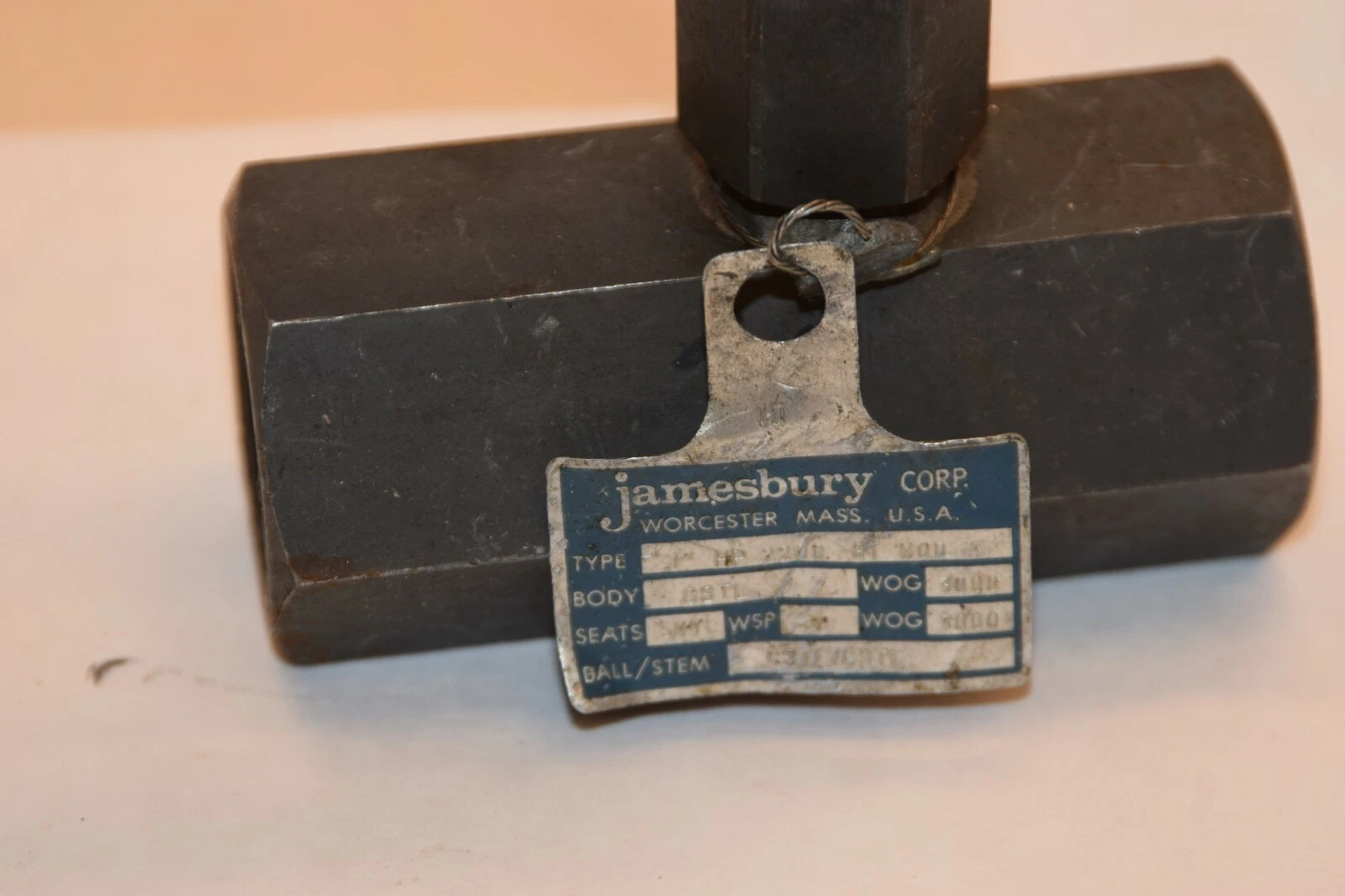 (NEW) JAMESBURY 1" CSTL CSTL/CSTL HP 2200 8T MOD A 3000wog Ball Valve