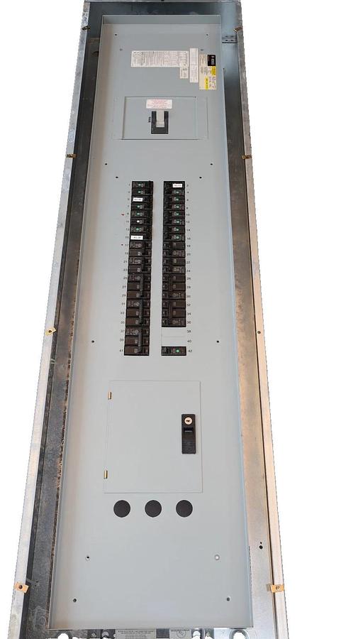 Used General Electric GE ASeries 400A Panelboard Panel AQF3424JBX 208y/120v 3ph 4w 42