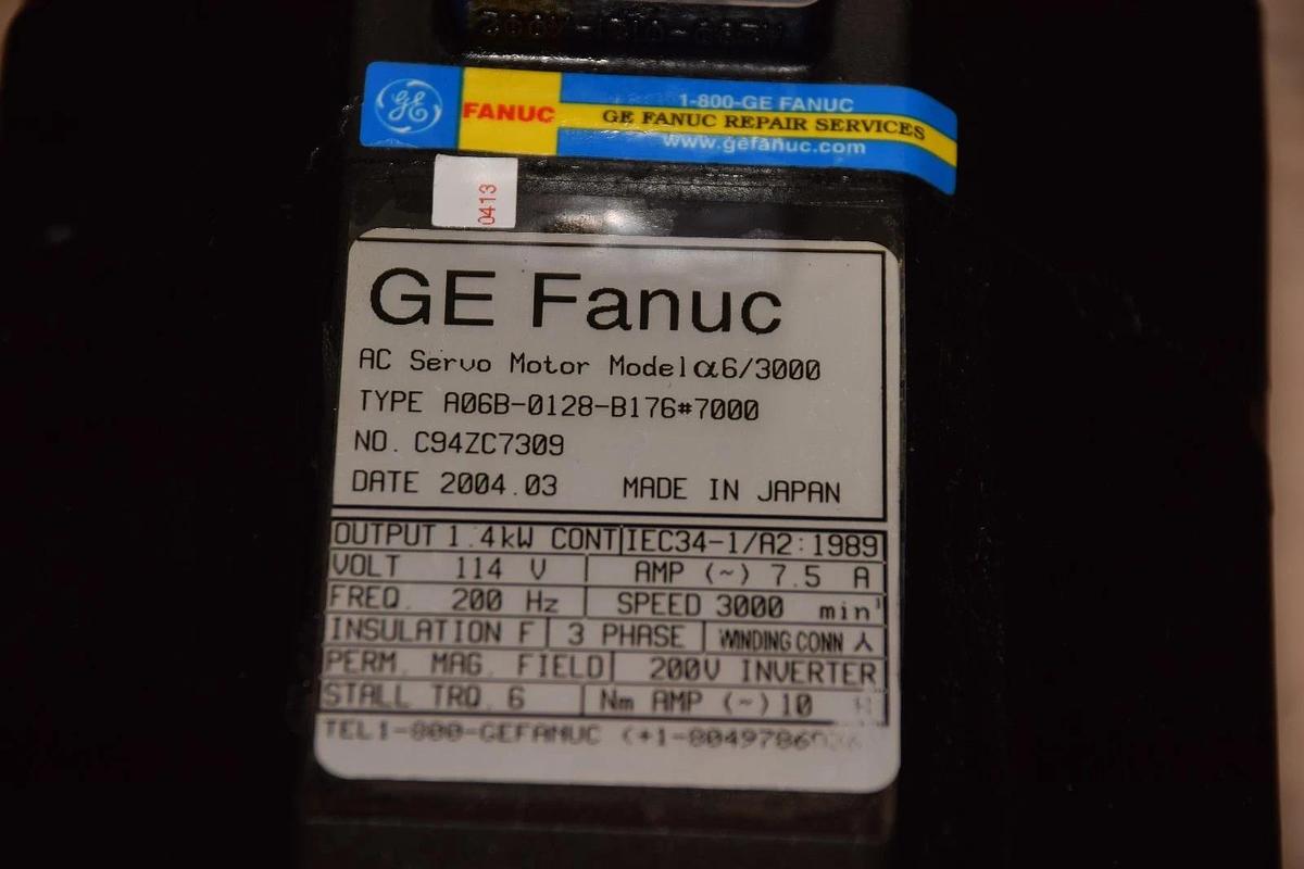 Refurbished FANUC Servo Motor A06B-0128-B176 #7000 A06B0128B176#7000 *Refurb*