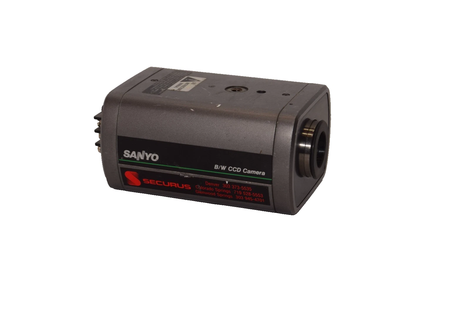 Used Sanyo VDC 2324A 24Vac 60Hz 2.8W B/W CCD Camera