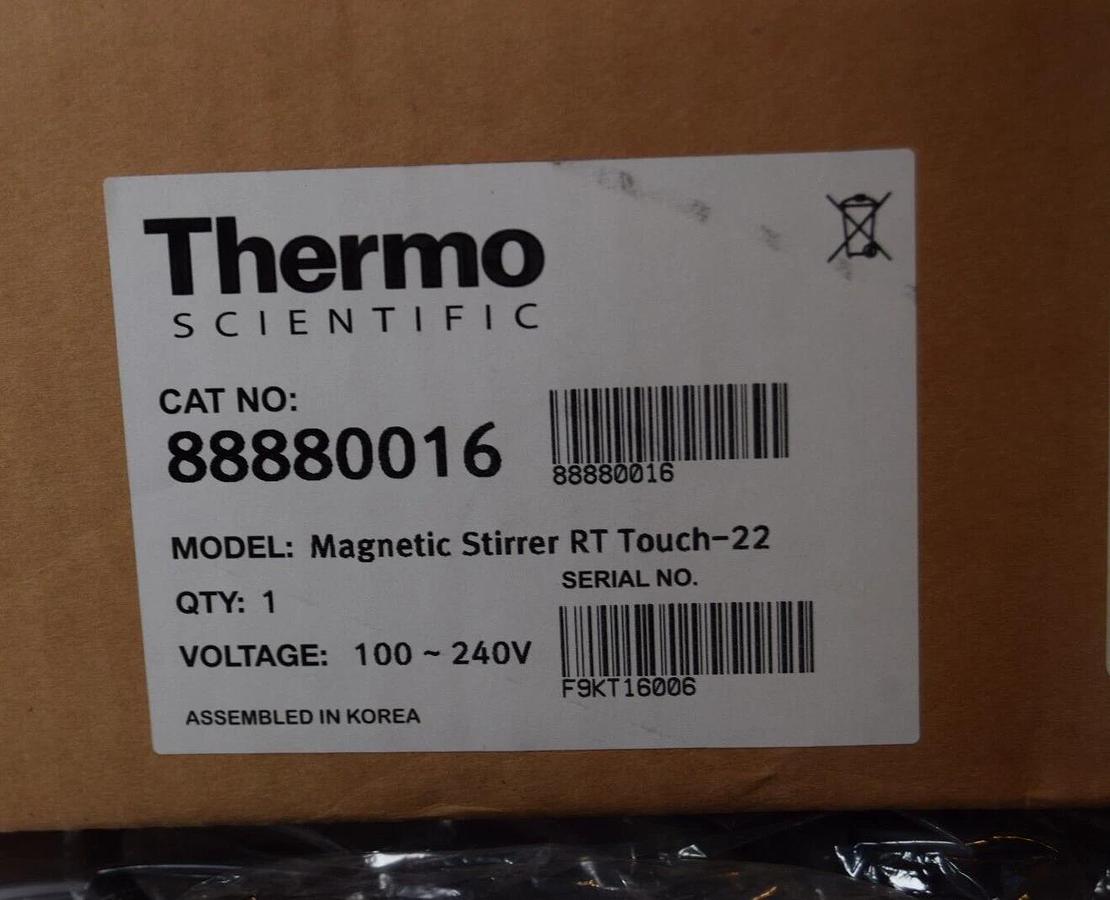 Thermo Scientific 88880016 Magnetic Stirrer RT Touch-22 100-240v  (NEW)