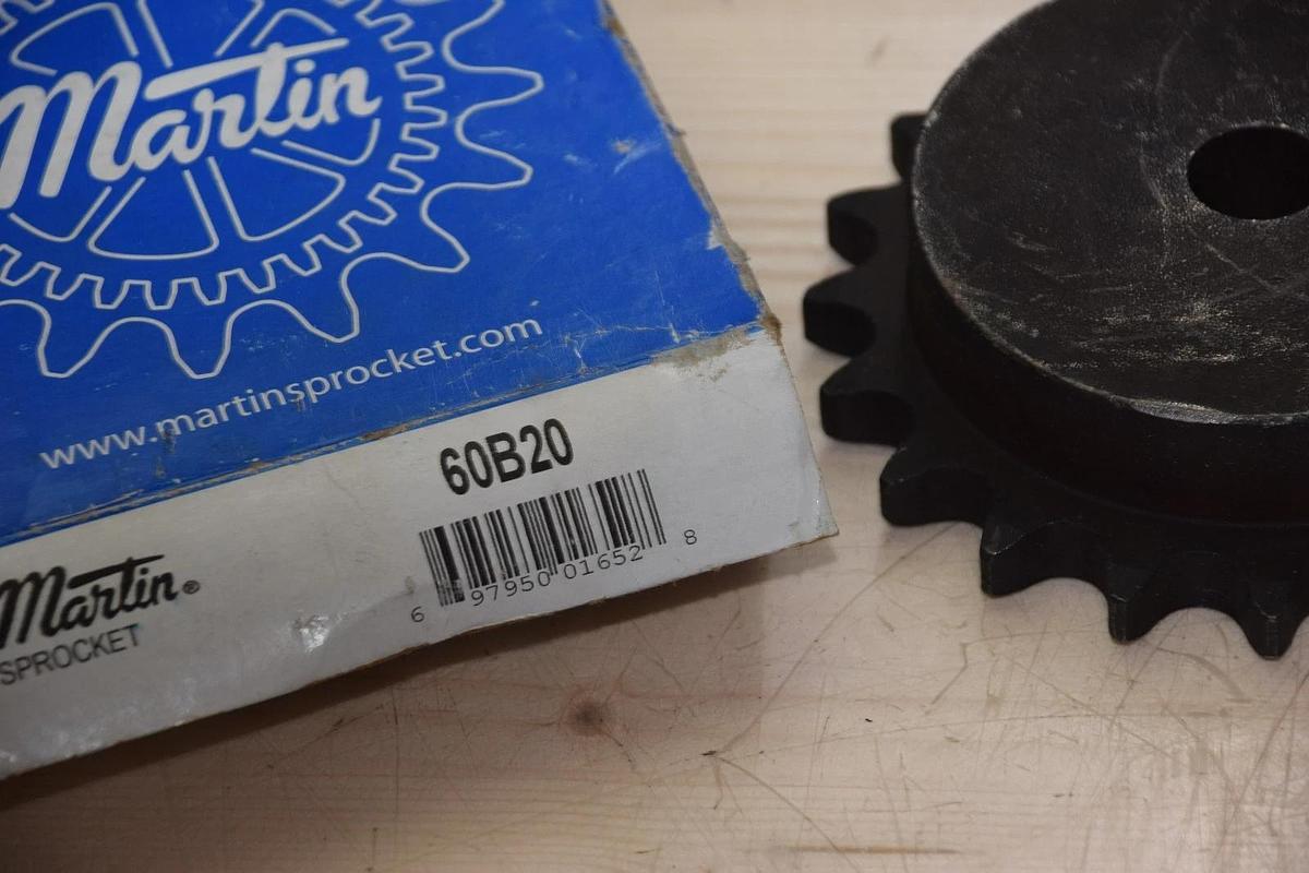 Martin 60B20 Sprocket,60 Chain 20T 0.75" Pitch - Stock Bore