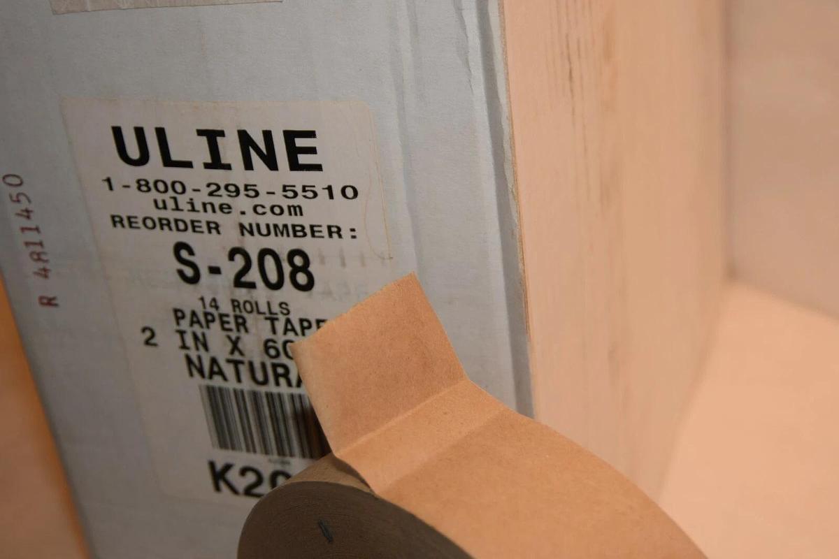 (NEW Box of 14) ULINE S-208 S208 K2088 2" x 600' Natural Paper Tape