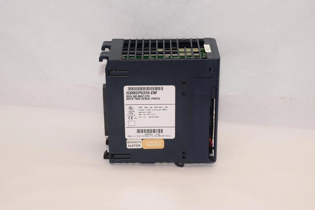 Used GE FANUC IC695CPU310-EM RX3i 300Mhz With 2 Serial Ports CPU Module