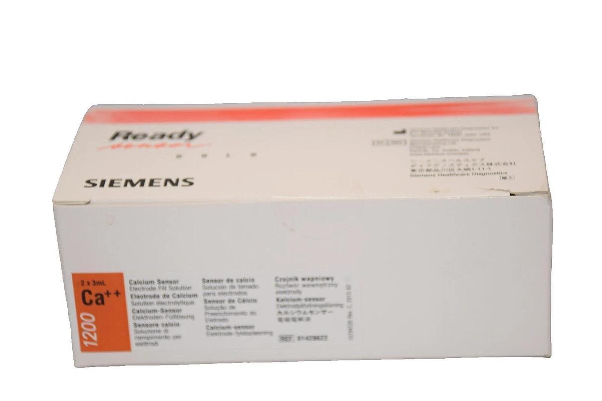 (NEW - 2x3ml) SIEMENS 1200 Ca++ Calcium Sensor Electrode Fill Solution