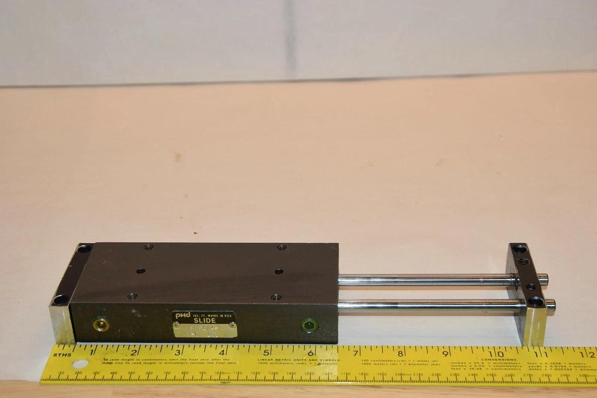 Used PHD Slide MS031x4-M-C MS031x4MC Approx 4" Stroke Pneumatic Slide