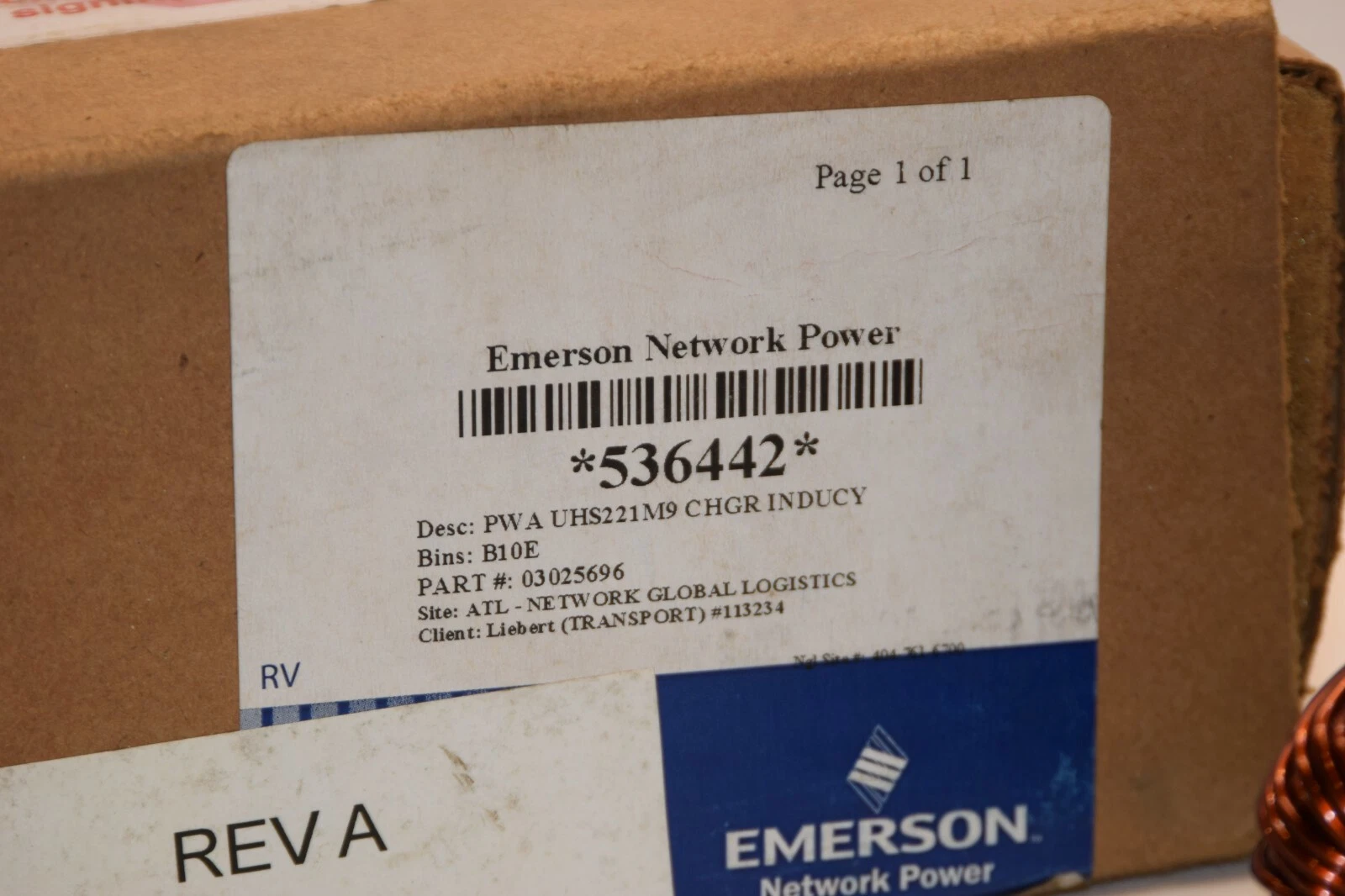 EMERSON 03025696 036442 UHS221M9 Ver A Rev A Network Power Board