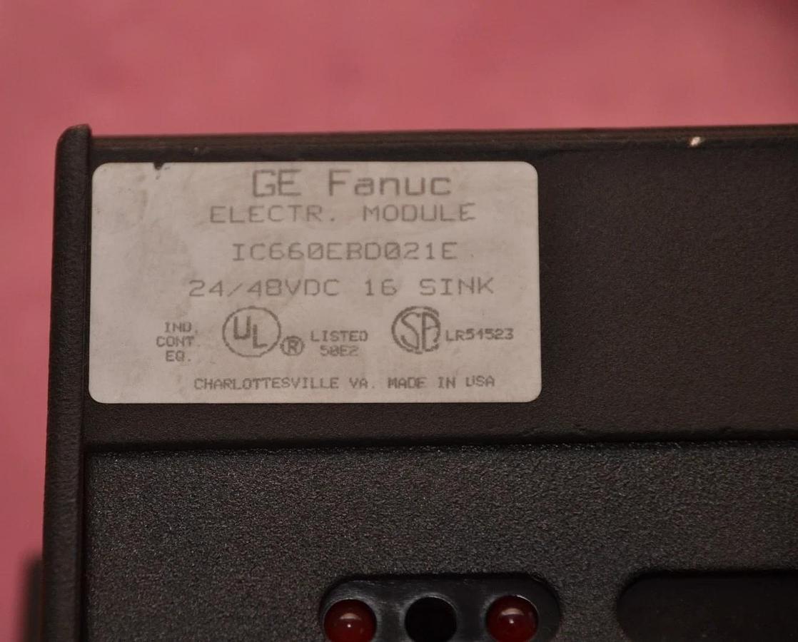 Used General Electric GE Fanuc Electric Module 24/48v 16PT IC660EBD021E IC660TSD021B