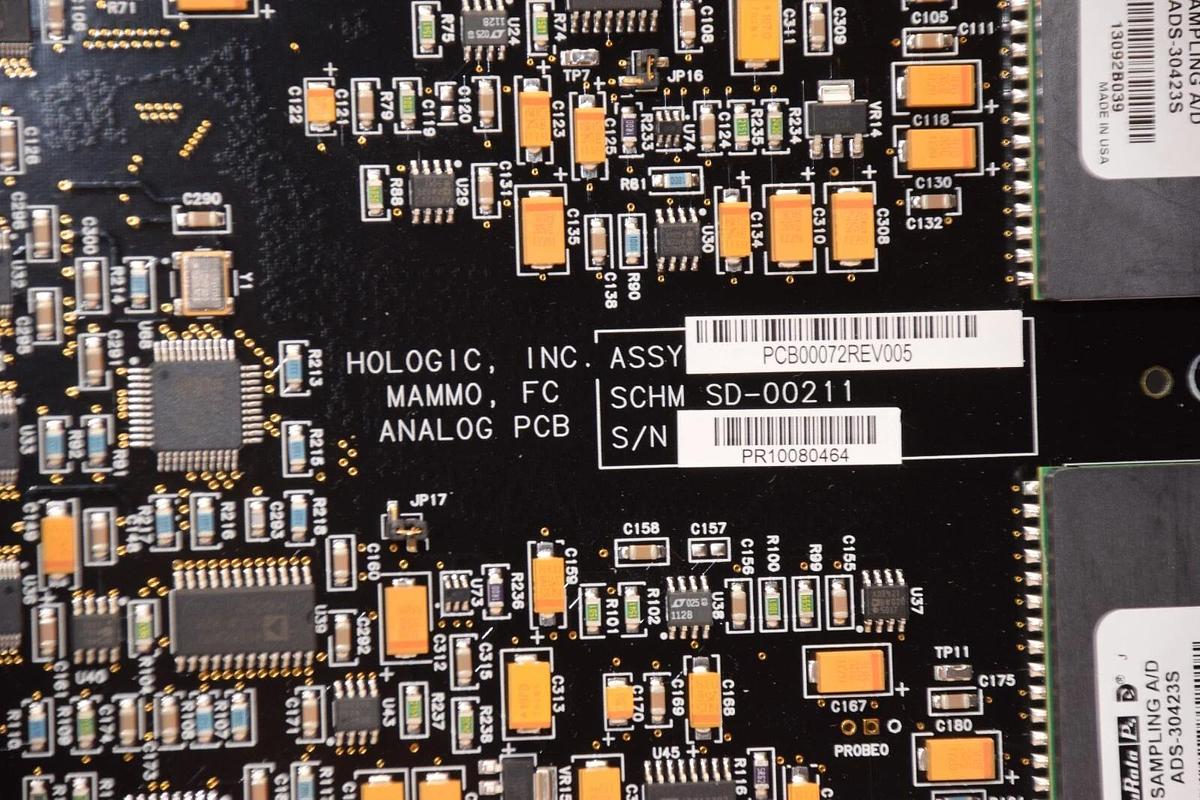 Used HOLOGIC INC. PCB00072 Rev 005 SD-00211 Mammo FC Analog PCB Circuit Board Card